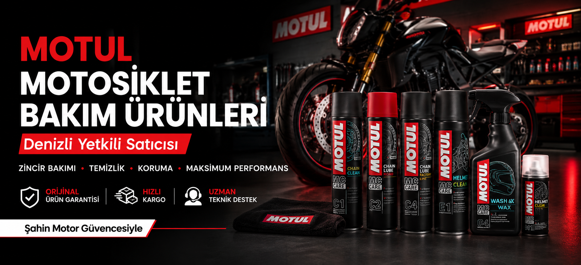 Motul Motosiklet Bakım Ürünleri